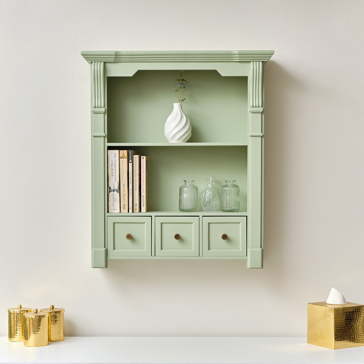 Wall shelf unit with hooks hotsell