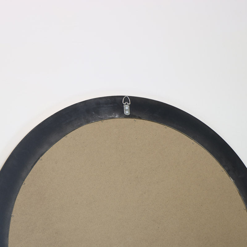 Large Round Gold Window Mirror 80cm x 80cm