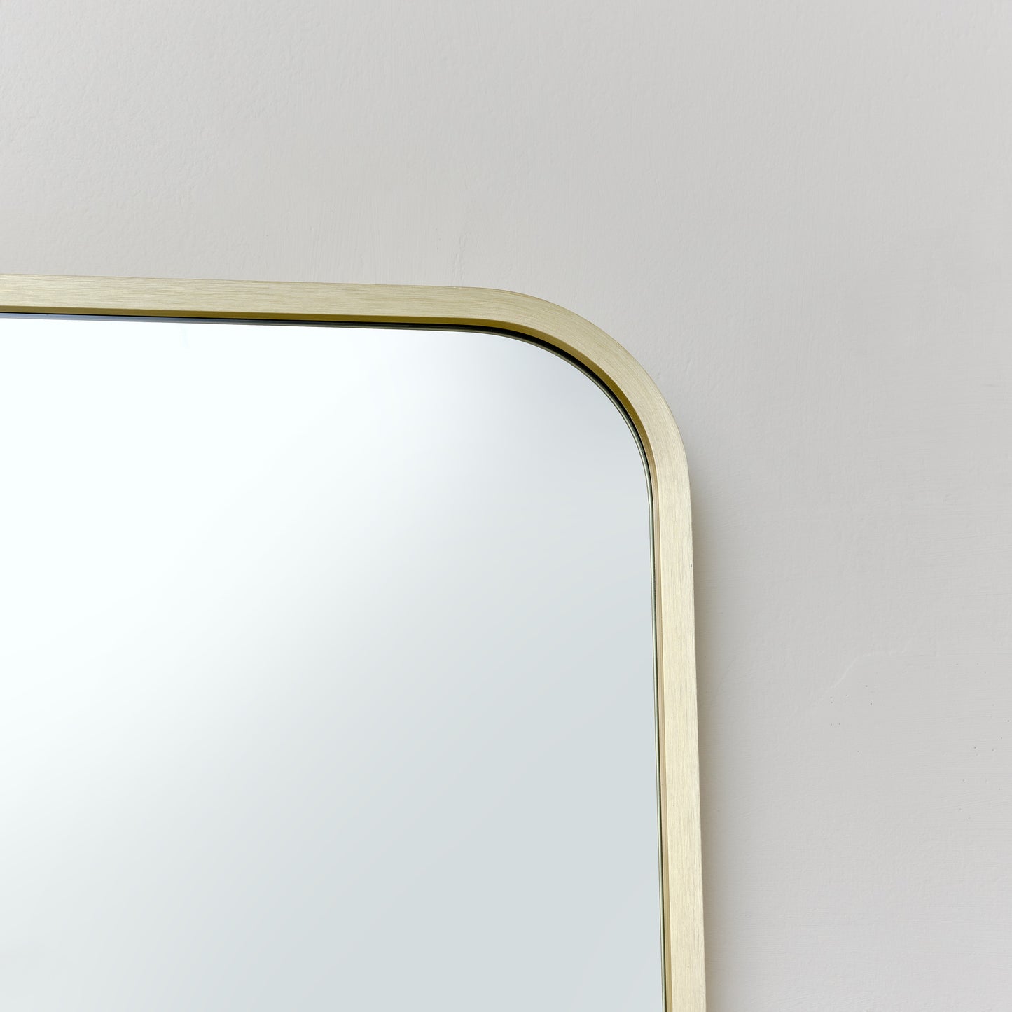 Gold Curved Framed Wall Mirror 50cm x 40cm