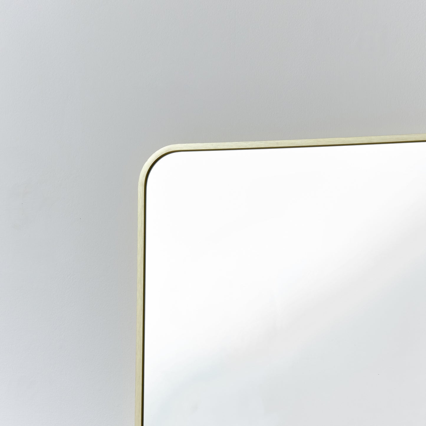 Tall Gold Curved Framed Wall / Leaner Mirror 135cm x 40cm