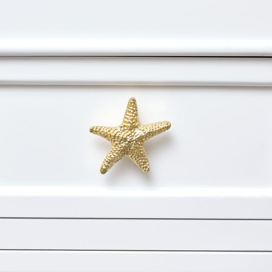  Gold Starfish Drawer Knob 