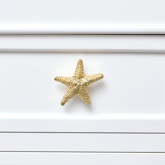 Gold Starfish Drawer Knob