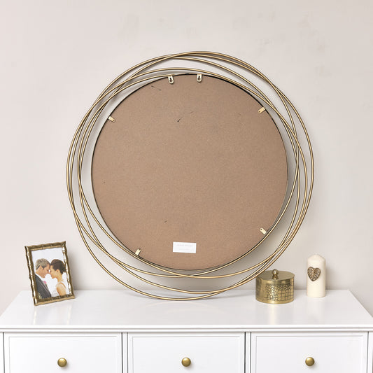 Large Antique Gold Swirl Wall Mirror