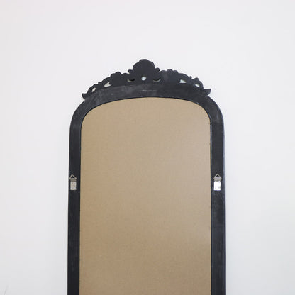 Tall Black Ornate Vintage Wall / Leaner Mirror 80cm x 180cm