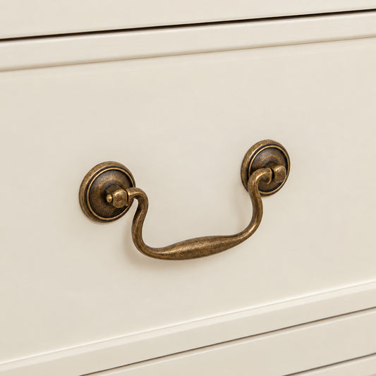Ivory Wardrobe, 3 Drawer Chest of Drawers, Dressing Table Set & Pair of 3 Drawer Bedside Tables - Charlotte Ivory Range
