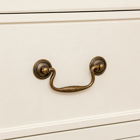 Ivory Wardrobe, 8 Drawer Chest of Drawers, Dressing Table Set & Pair of 3 Drawer Bedside Tables - Charlotte Ivory Range