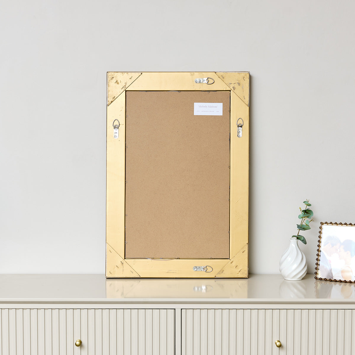 Antique Gold Ornate Rectangle Wall Mirror 65cm x 45cm