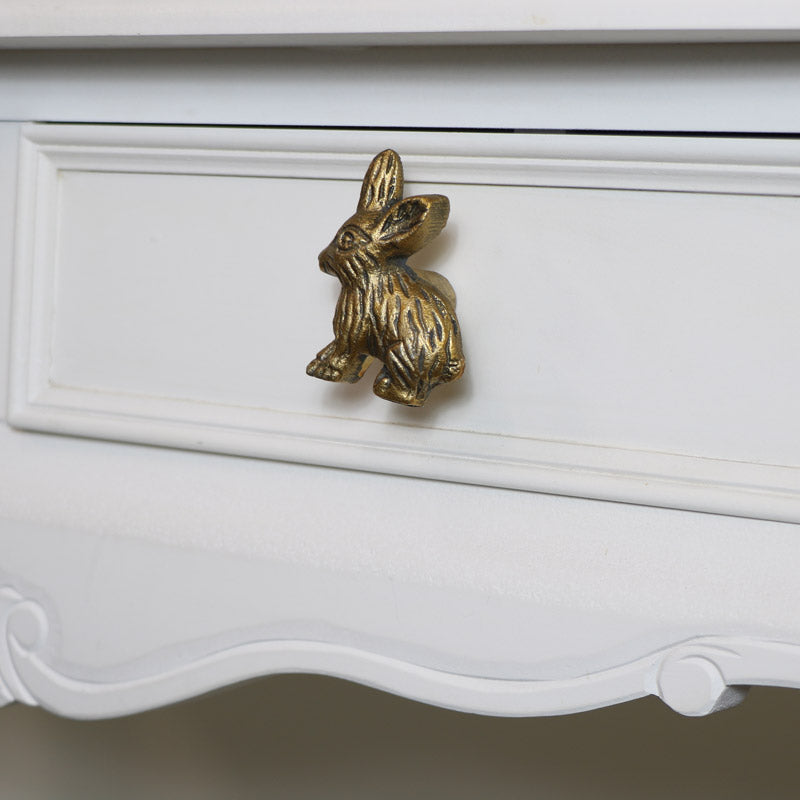 Gold Rabbit Drawer Knob