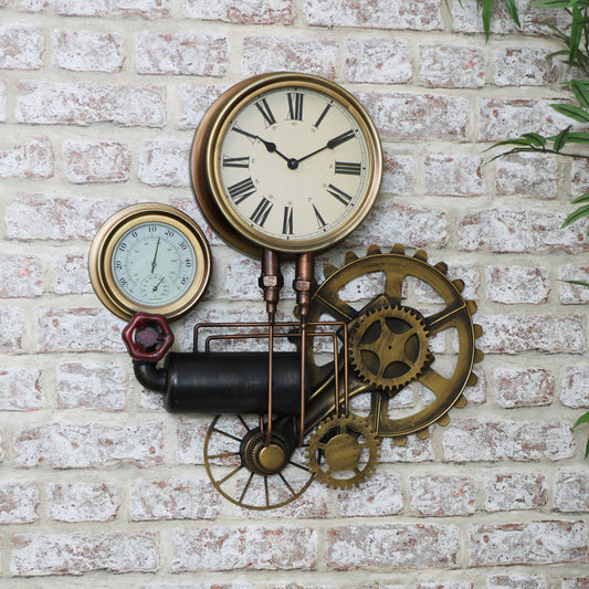 Large Industrial Pipe Clock