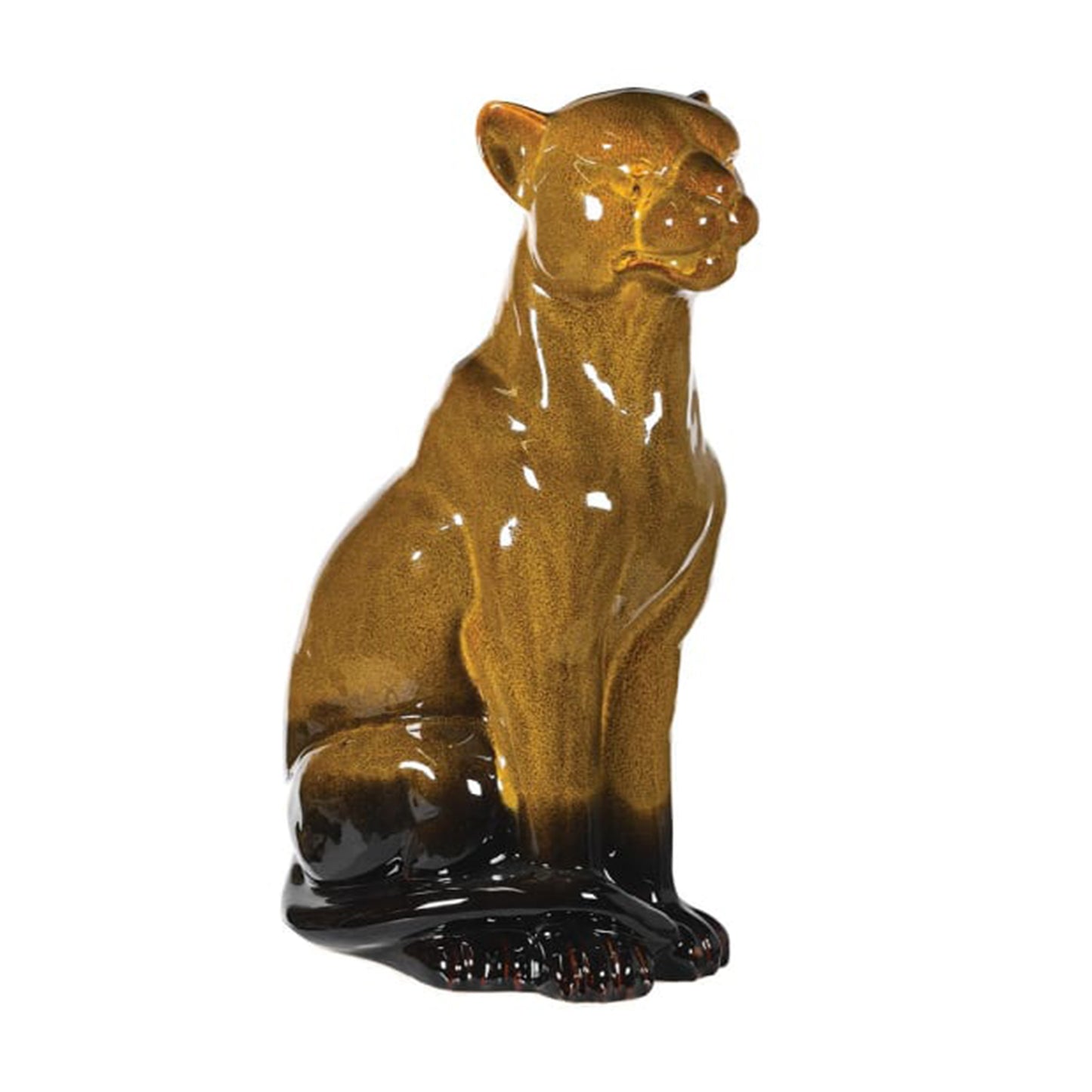 Large Ombre Ceramic Sitting Leopard