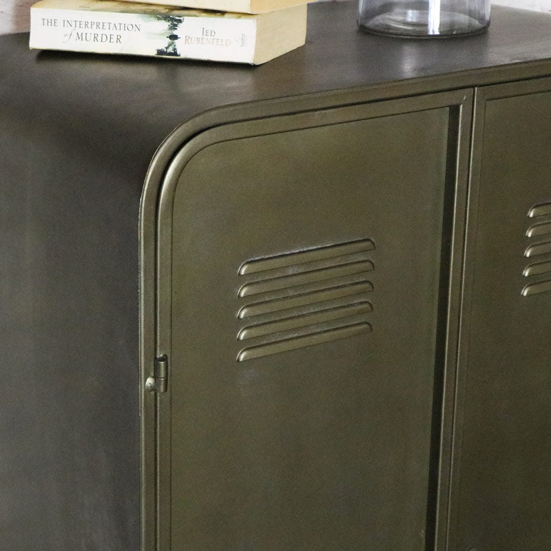 Vintage Locker Style Storage Cab