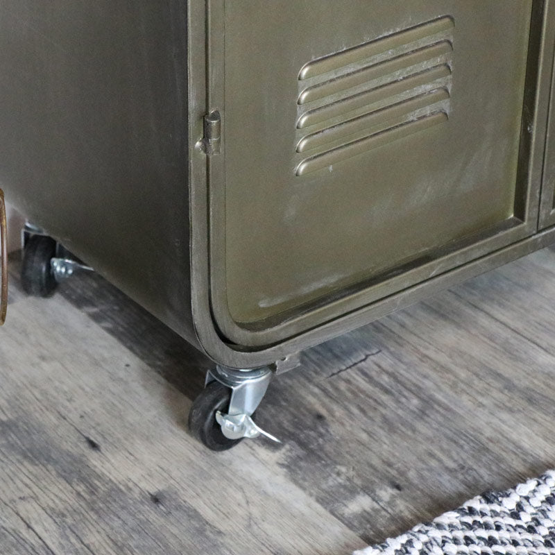 Vintage Locker Style Storage Cab