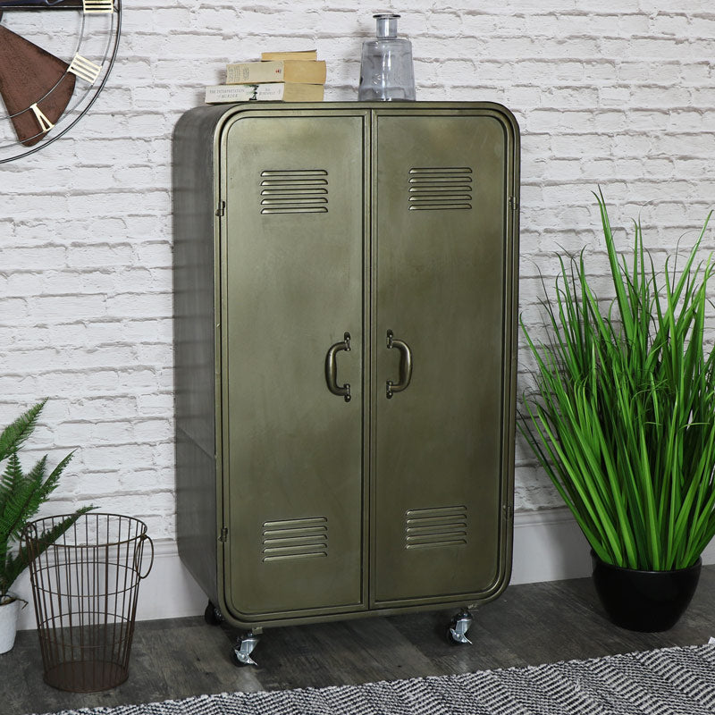 Vintage Locker Style Storage Cab