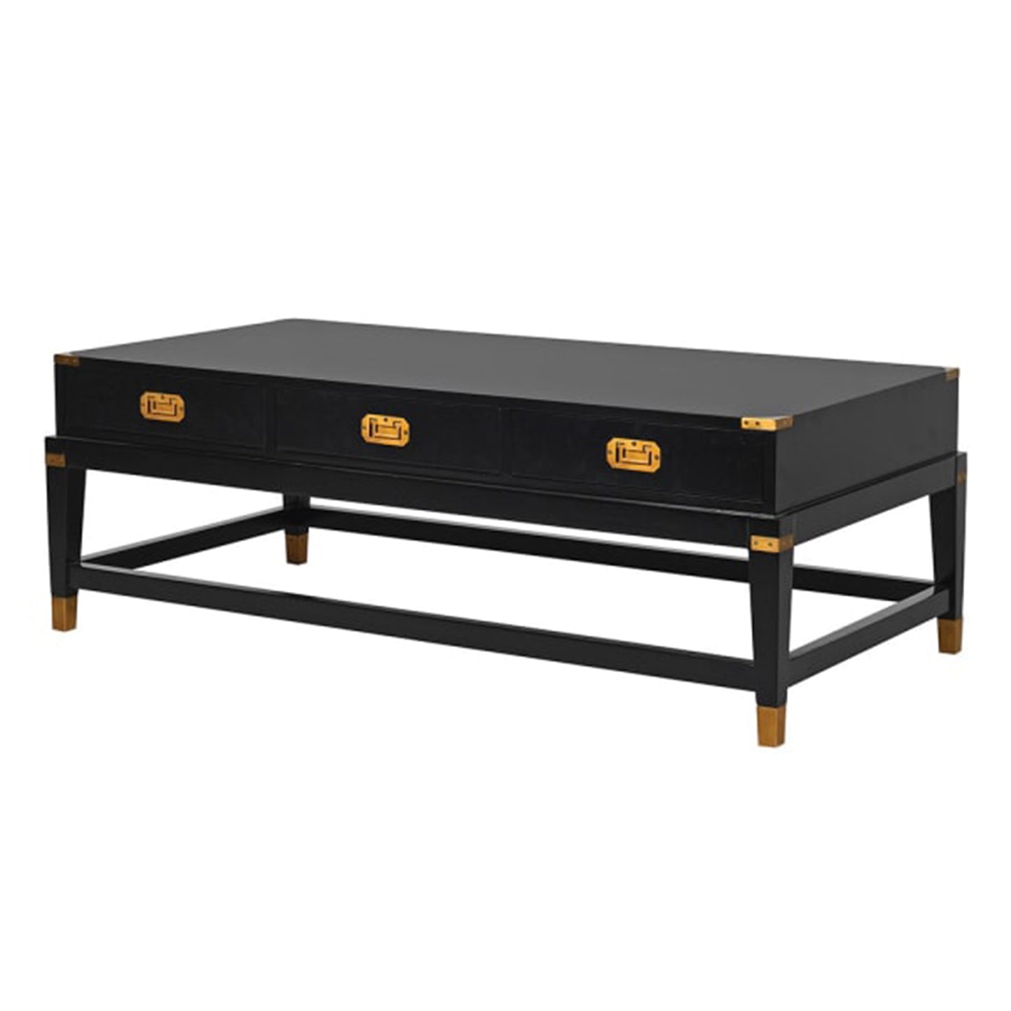 Black & Gold Wooden Coffee Table