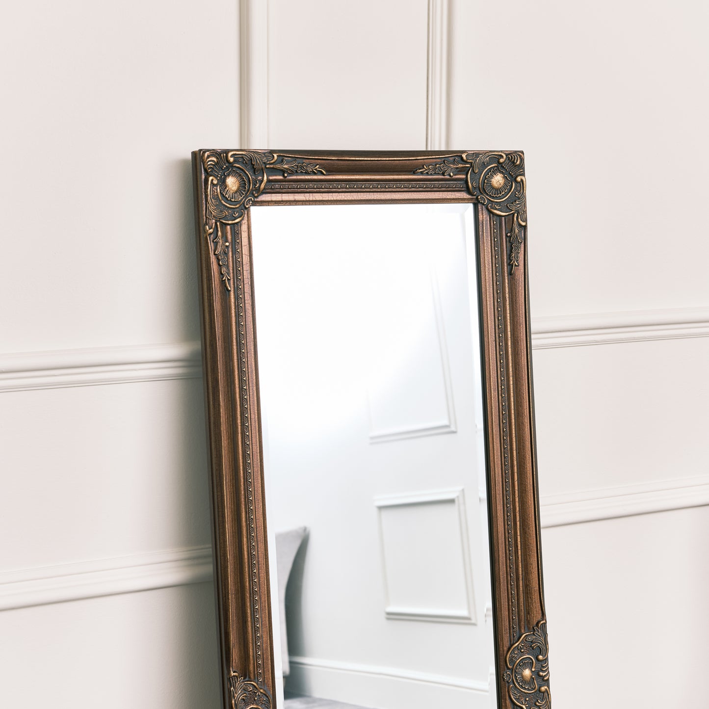 Tall Gold Wall Mirror 47cm x 142cm