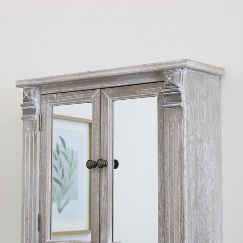 Wooden Mirrored Bathroom Cabinet