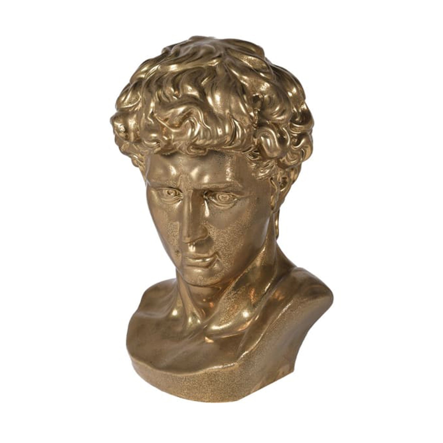 Gold Ceramic David Bust Ornament