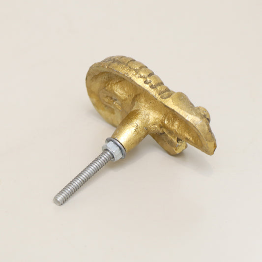Antique Gold Chameleon Drawer Knob