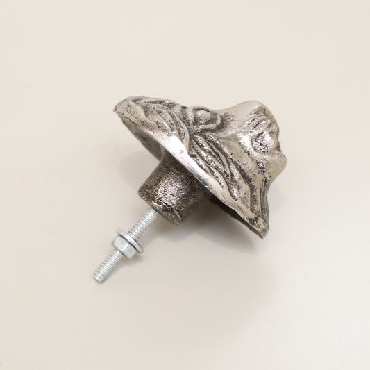 Antique Silver Lion Drawer Knob