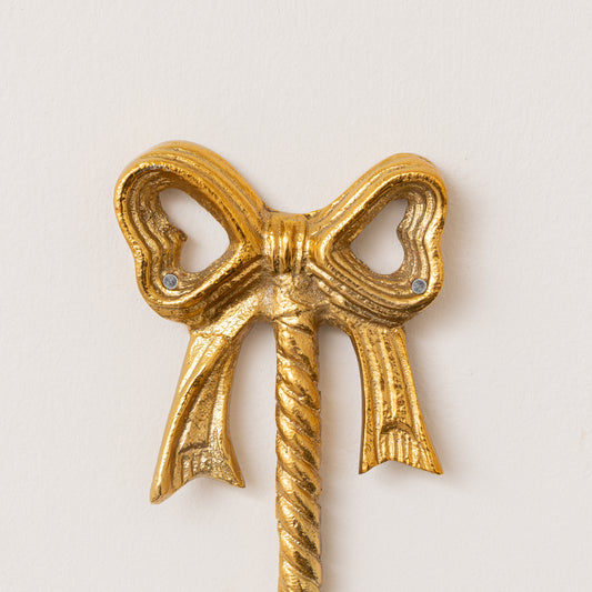 Gold Metal Bow Wall Hook