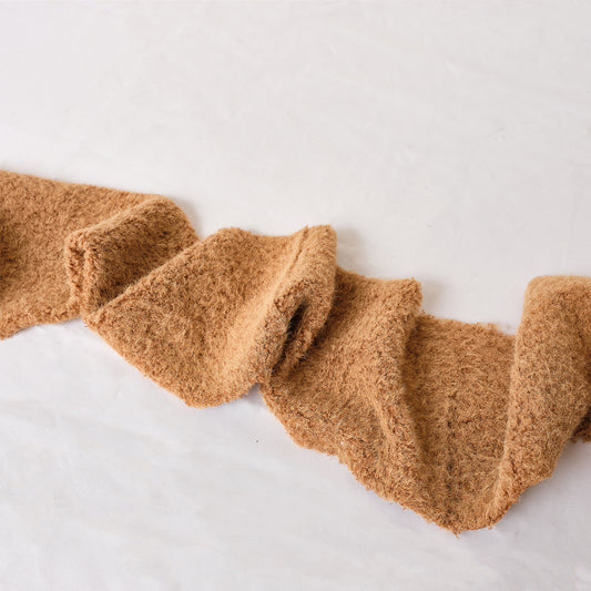 Set Of 2 Large Beige & Green Wool Table Runners - 140cm