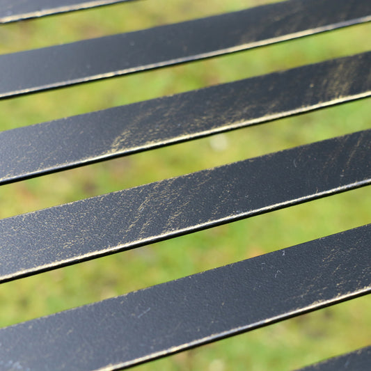 Black Painted Garden Table 100cm X 50cm