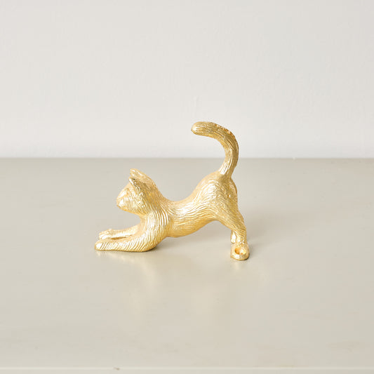 Gold Cat Wall Hook