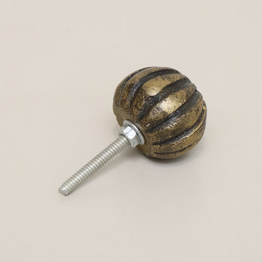 Rustic Round Scalloped Drawer Knob