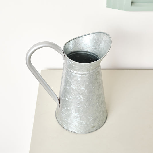 Galvanised Steel Silver Jug - 30cm