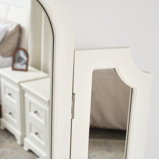 Ivory Arched Triple Dressing Table Mirror - Daventry Ivory Range