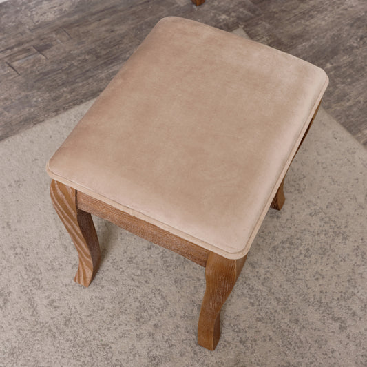 Dark Wood Dressing Table Stool - Ashwell Range