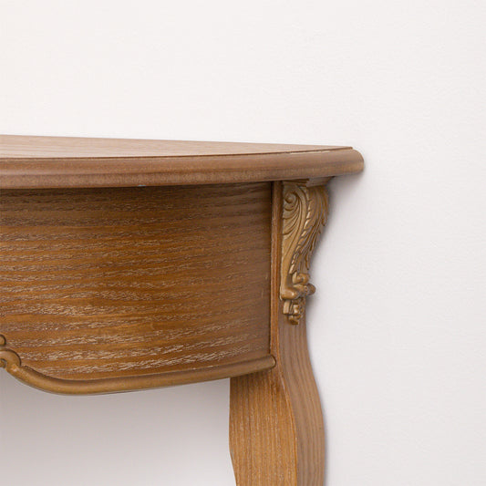 Wooden Half Moon Console Table - Pays Du Bois Range