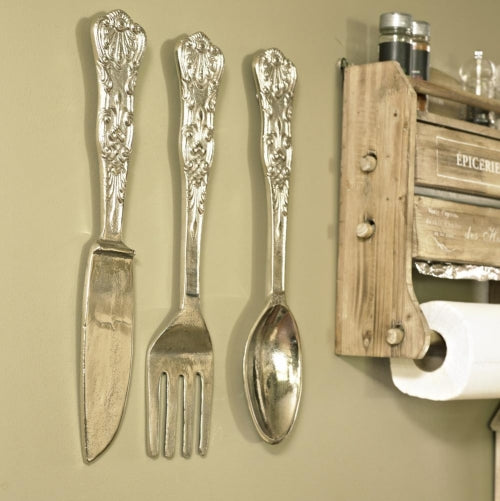 Over sized giant cutlery, knife, fork, spoon, kitchen, dining, cafe, gift, cutlery wall decoration, wall art, cutlery set, knife fork spoon, kitchen decor,