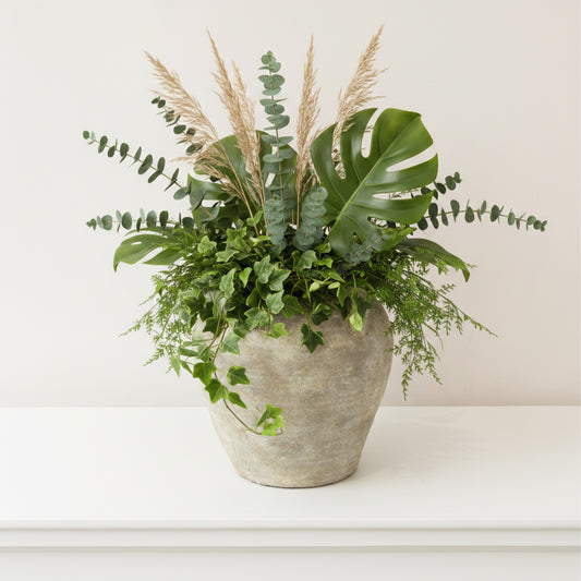 Rustic Glazed Dora Jug Vase - 19cm 