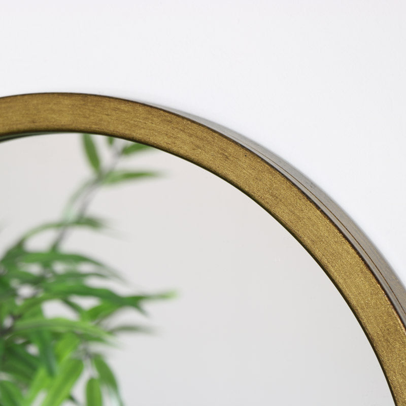 Large Gold Oval Mirror 42cm x 156cm