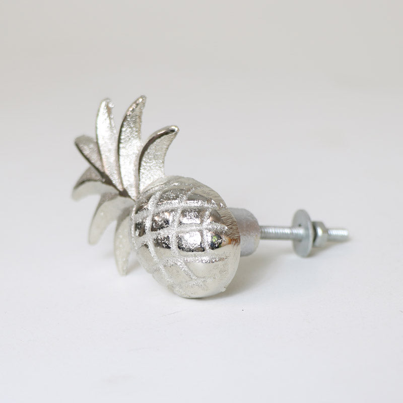 Silver Pineapple Drawer Knob