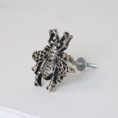 Silver Bumblebee Drawer Knob