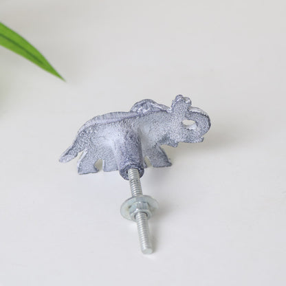 Grey Elephant Drawer Knob