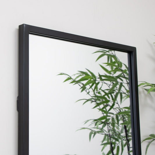  Black Rectangle Wall Mirror 100cm x 50cm 