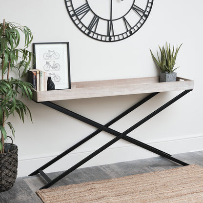 Large Wooden Folding Tray / Console Table 146cm x 80cm