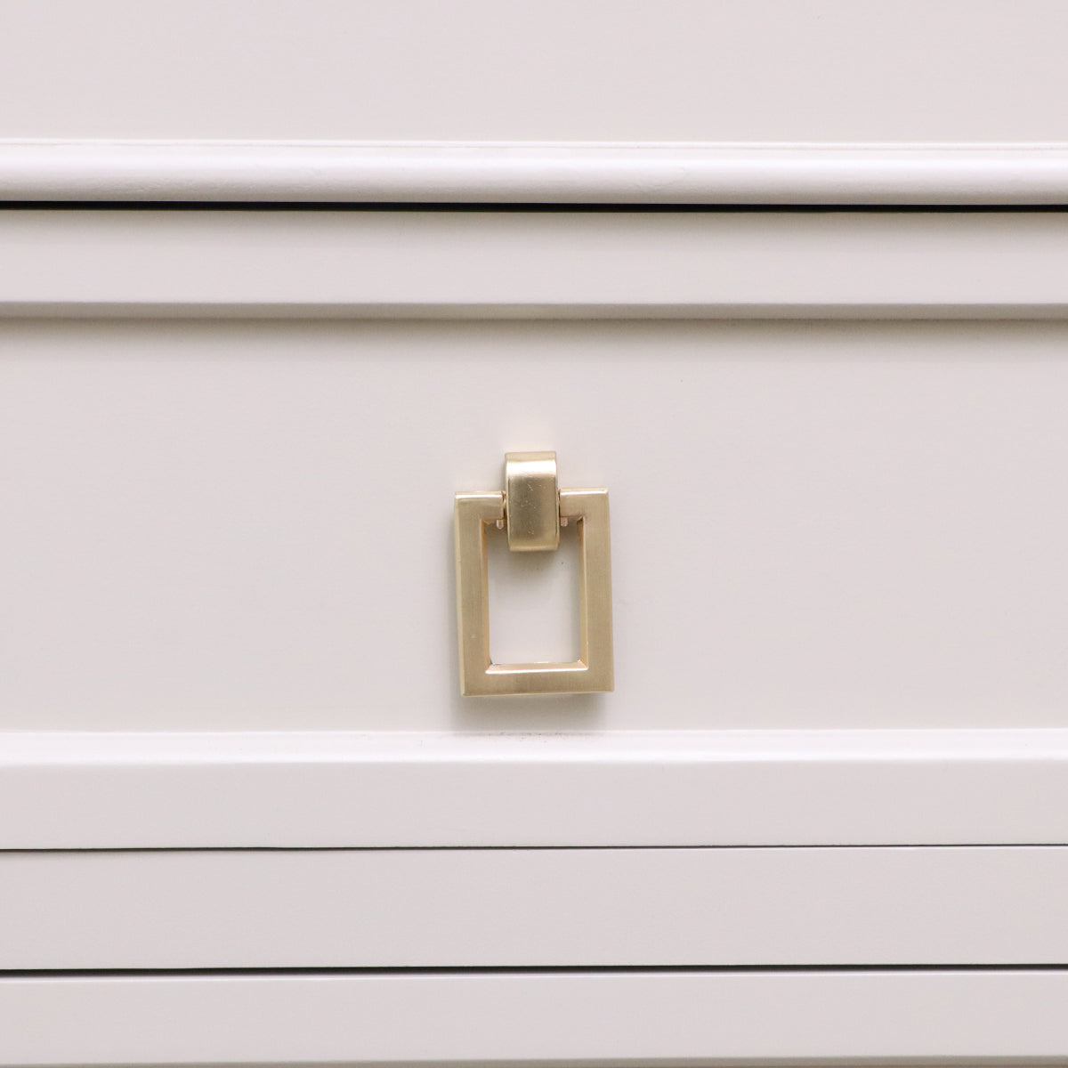 Brushed Gold Rectangle Drop Shape Pull Handle