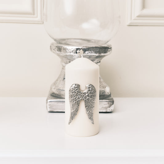  Silver Angel Wings Candle Pin 