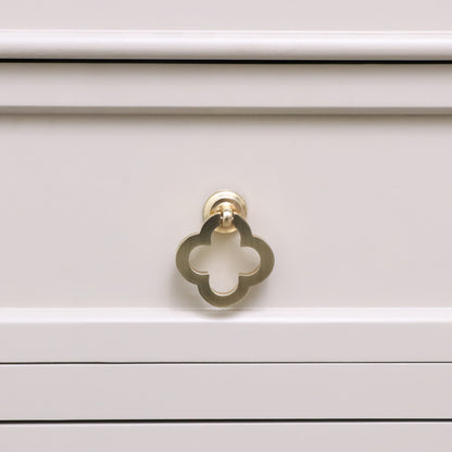 Brushed Gold Clover Drop Pull Handle