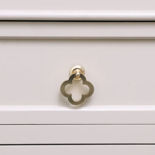  Brushed Gold Clover Drop Pull Handle 