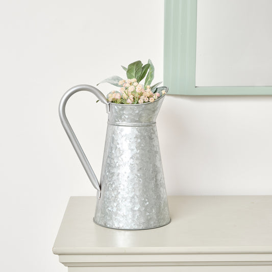  Galvanised Steel Silver Jug - 30cm 