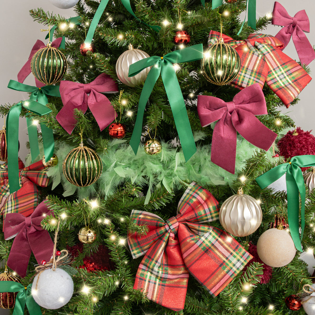 Large Pale Mint Green Feather Boa Christmas Garland - 182cm