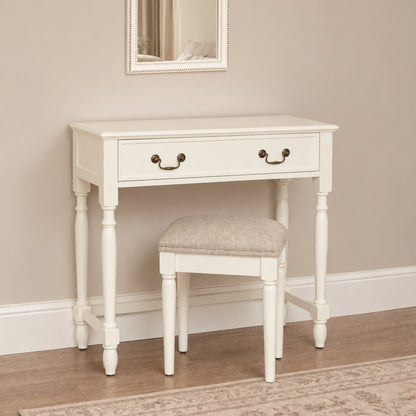 Ivory 2 Drawer Dressing Table & Stool Set - Charlotte Ivory Range