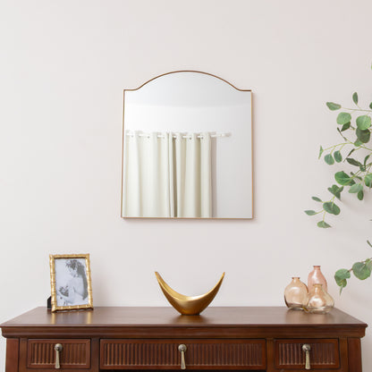 Antique Gold Metal Framed Wall Mirror - 50cm x 65cm