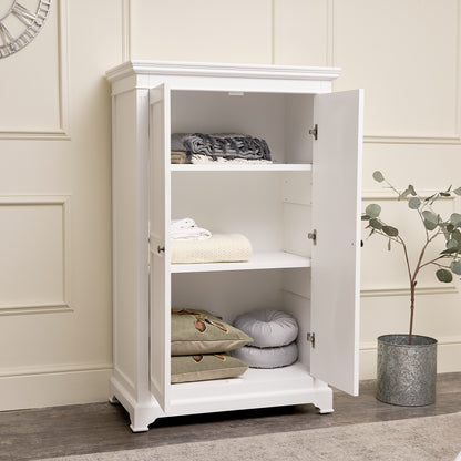 White Storage Closet - Daventry White Range