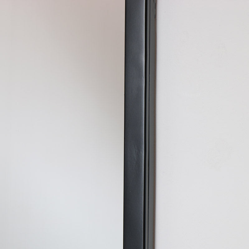 Large Black Oval Mirror 42cm x 156cm